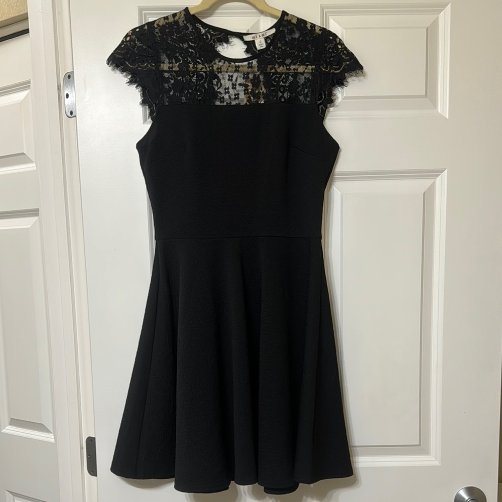 Black Floral Lace dress
